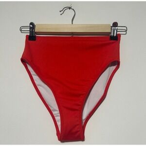 Victoria Secret Pink Women Size S Red High Waist Mini Bikini